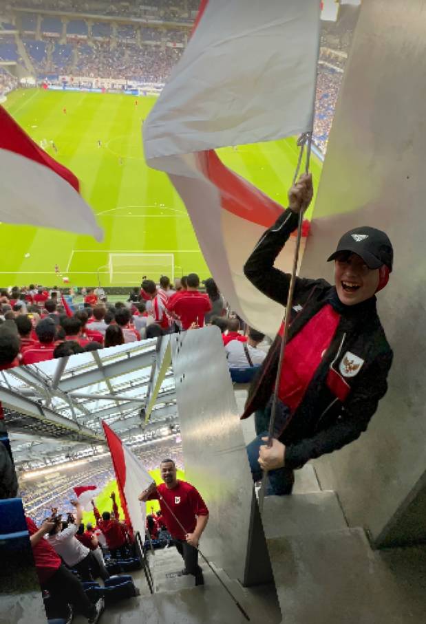 keluarga Sultan Djorghi nonton Timnas Indonesia di Jepang (instagram.com/djorghisultan) 